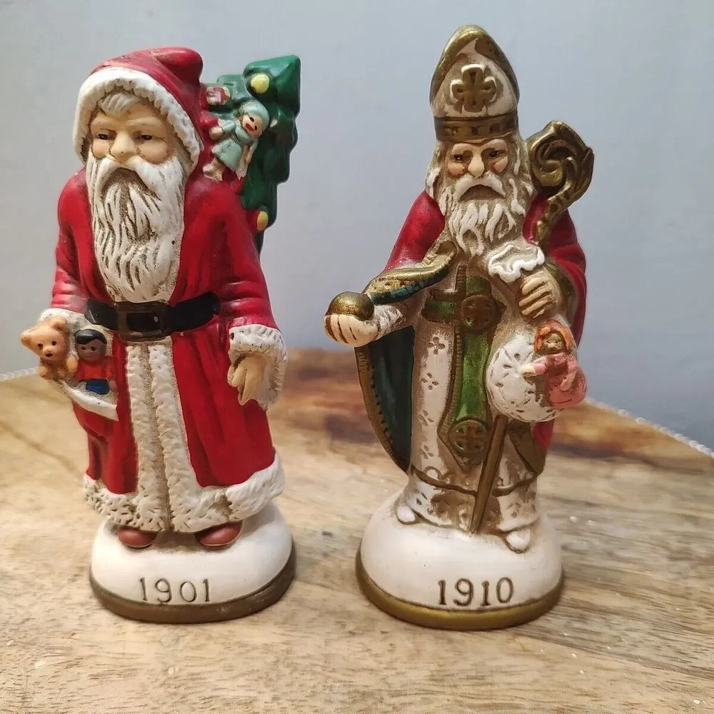 The‎ Memories Of Santa Ornaments Lot Of 2 1901  1910 Vintage Christmas